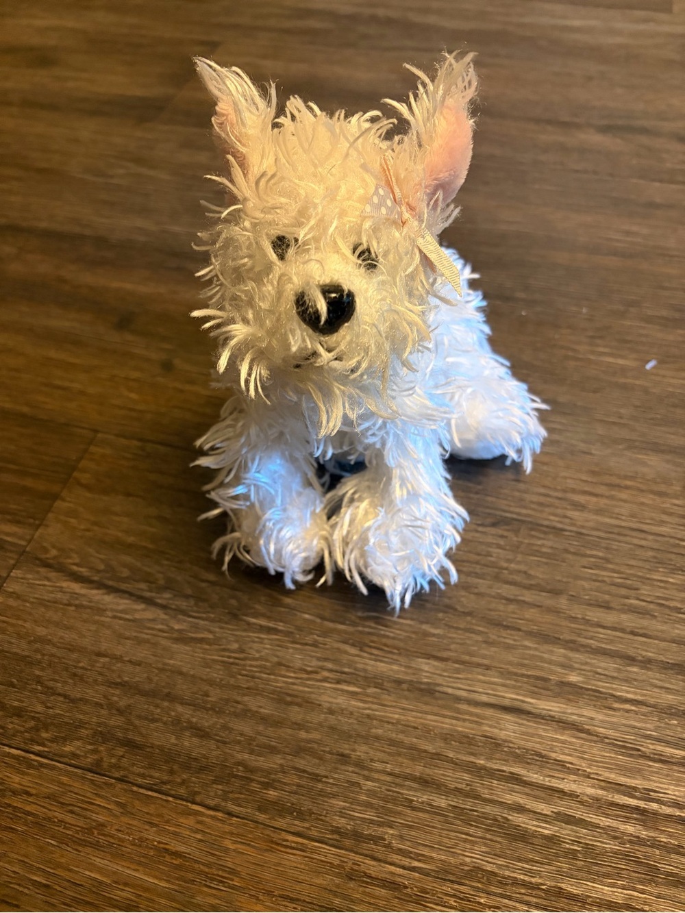 Webkinz Ganz White Terrier Westie Puppy Dog Plush Stuffed Animal No Code